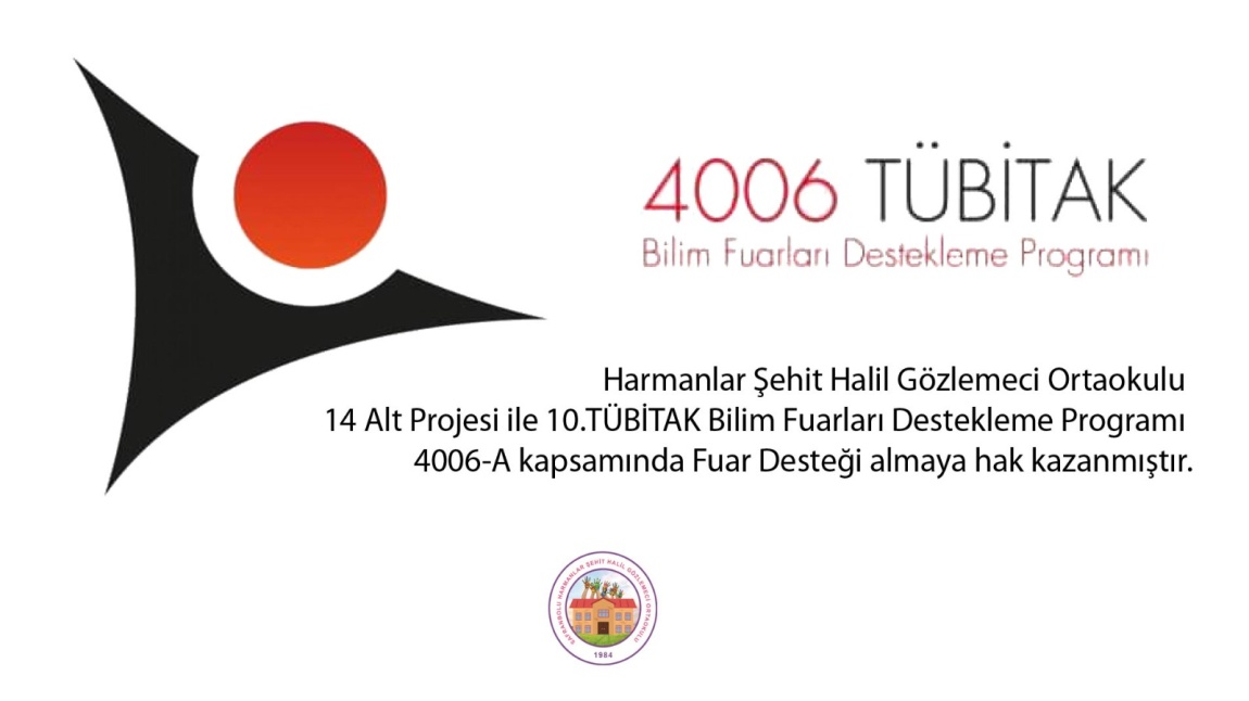 Tübitak-4006 Bilim Projemiz Fuarı Desteğine Hak Kazandı.